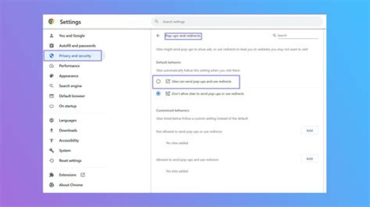 How to enable browser pop-ups