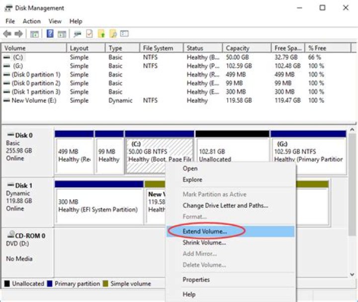 how to extend c drive in windows 11 2