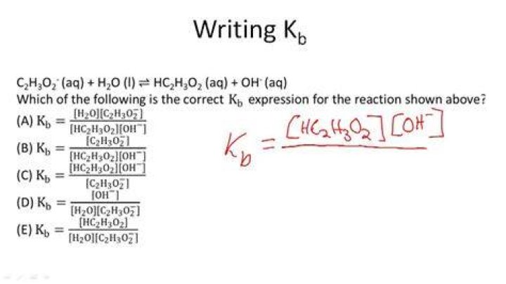 How To Find Kb From Ka