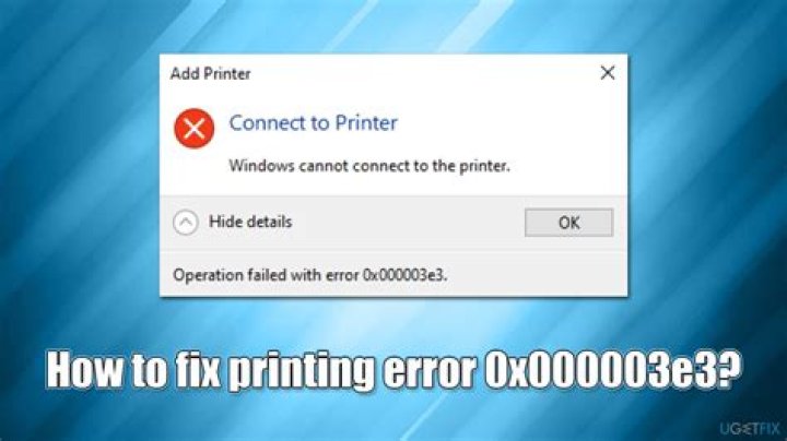 How to fix printer error 0x000003e3 with ease