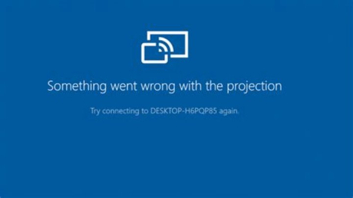 How to fix Something went wrong with the projection error