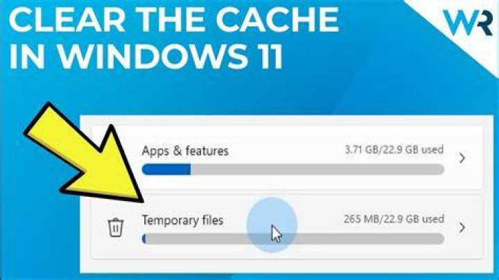 How to quickly clear the cache in Windows 11