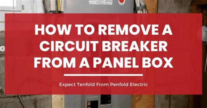 How To Remove A Circuit Breaker From A Panel Box