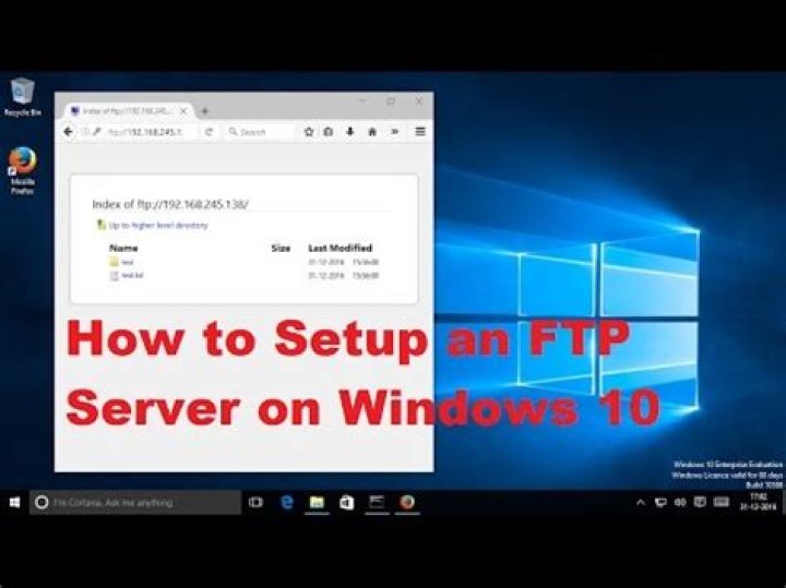 How to Run a FTP Server on Windows 10