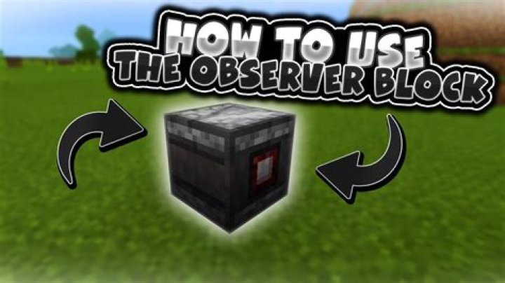 How To Use An Observer In Minecraft
