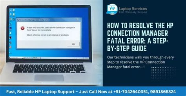 HP Connection Manager Fatal Error Windows 10
