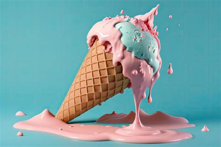 ice cream melting