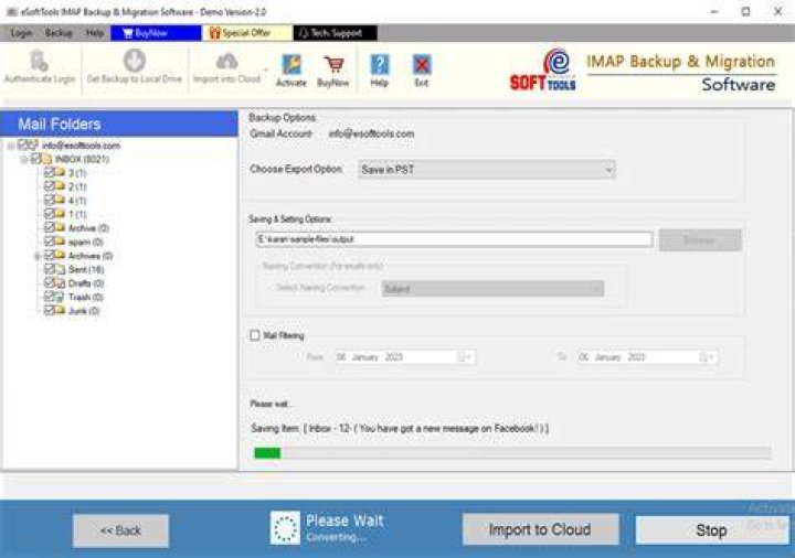 IMAP email backup software