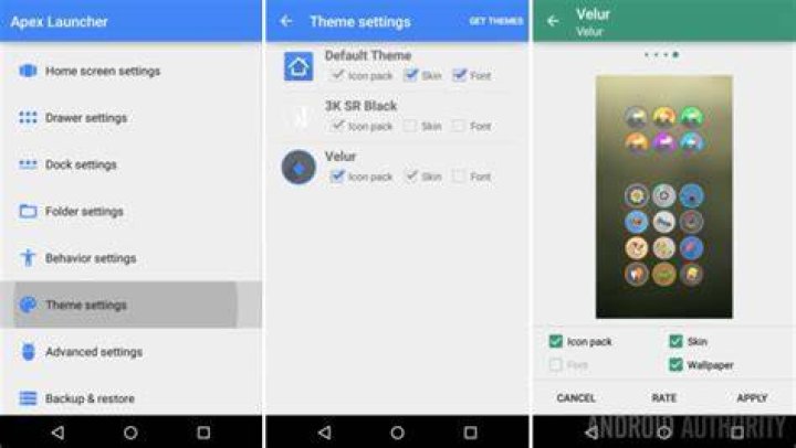 Install Velur icon pack Apex Launcher Install Velur icon pack Apex Launcher