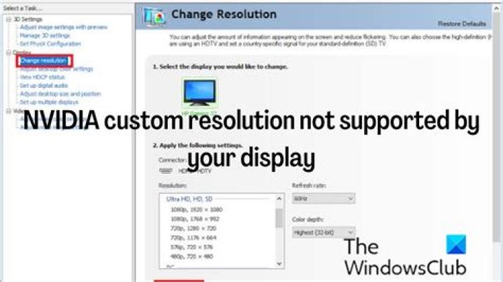 intel-command custom resolution not working windows 11