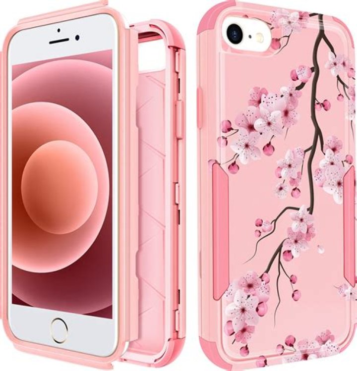 iPhone SE pink cherry blossom