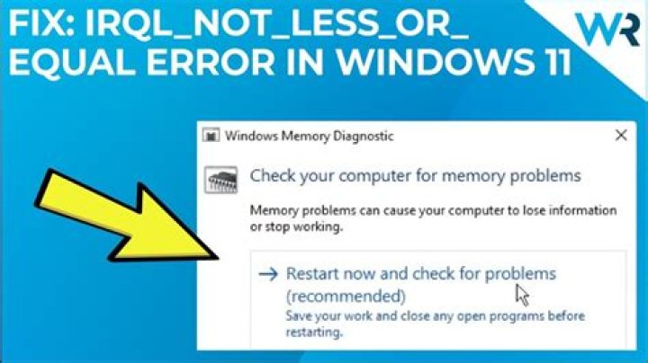 IRQL_NOT_LESS_OR_EQUAL error in Windows 11 [Fix]
