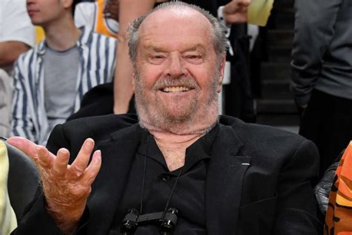Jack Nicholson waving at the camera in 1971
