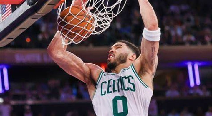 Jayson Tatum in action for the Boston Celtics.