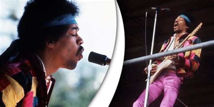 Jimi Hendrix performing at concert 
