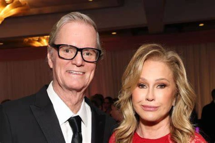 Kathy Hilton posing for a red carpet photo.