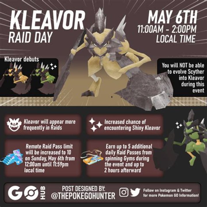 Kleavor's body no longer glows gold, and its eyes return to normal.