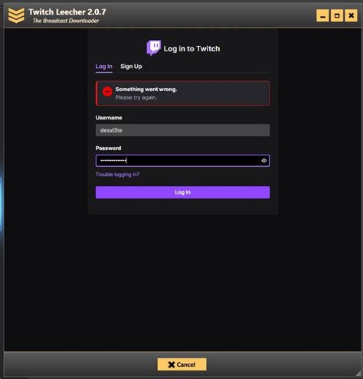 latest-twitch twitch leecher error