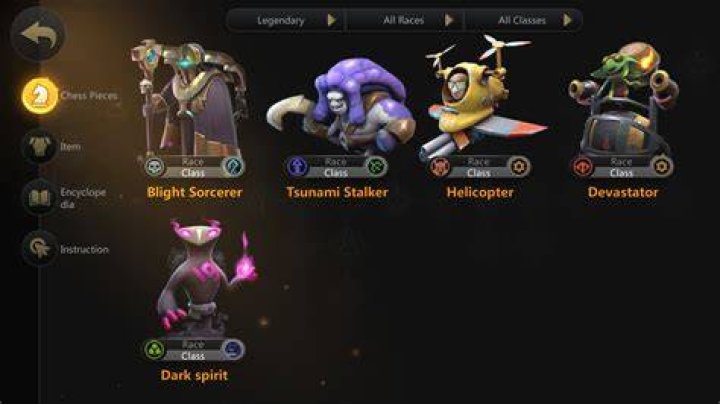 rarity legendary auto chess legendary units auto chess