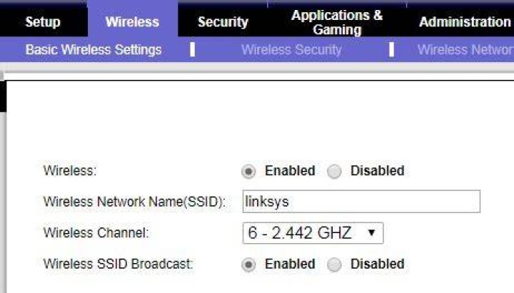 new Linksys router channel Linksys router channel changed to 1