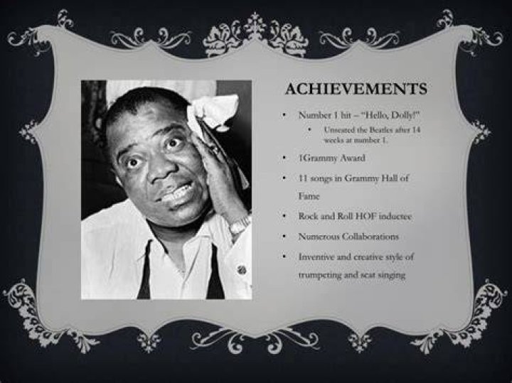 louis armstrong achievements