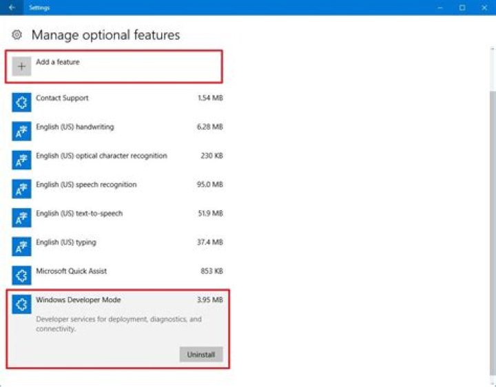 manage optional features