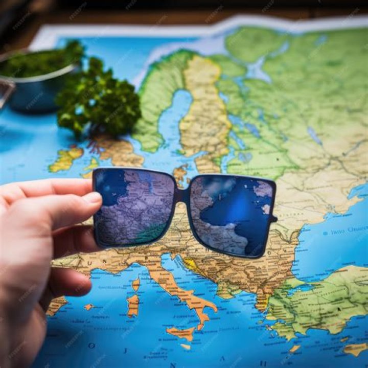 map with glasses