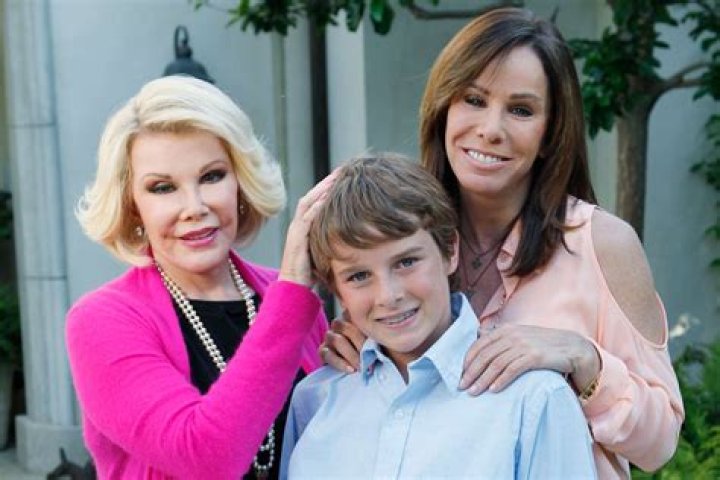 Melissa Rivers & Son, Cooper. Joan rivers, Couple photos, Photo