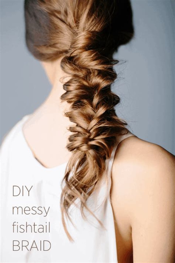 messy fishtail braid