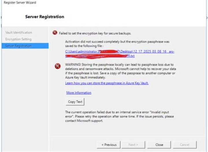 microsoft - Server executionm failed add roles and features wizard