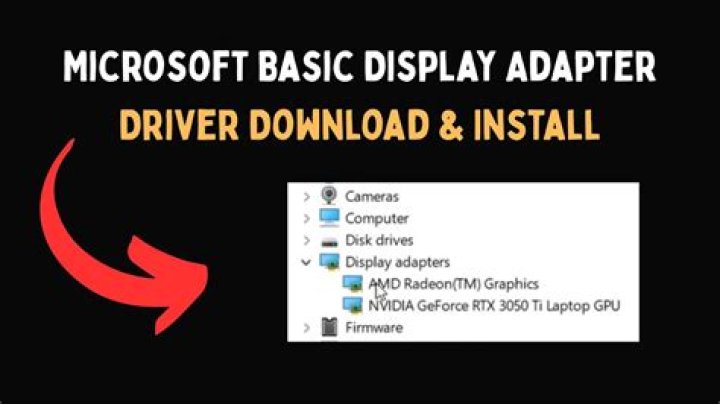 Microsoft Display Adapter driver Windows 10/11 download