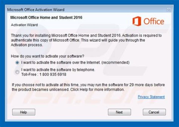 microsoft office activation wizard 2016