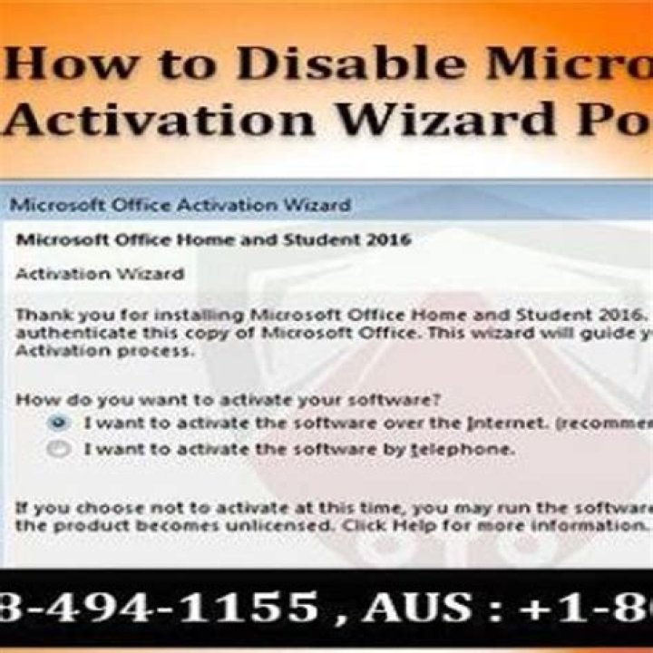 microsoft office activation wizard disable