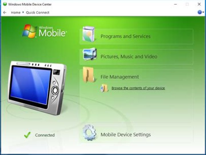 Microsoft Windows Mobile Device Center [Download & Install]