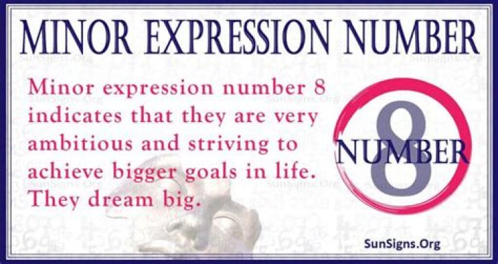 minor expression number 8