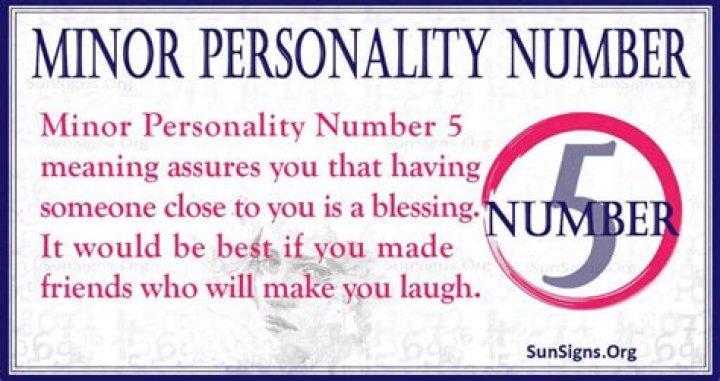minor personality number 5