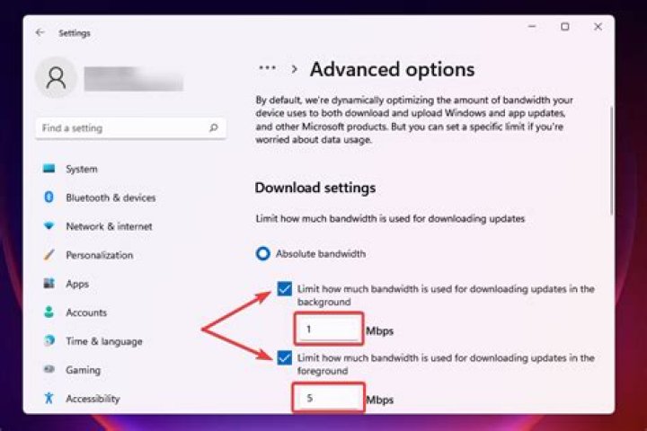 Modify download bandwidth to fix slow internet speed