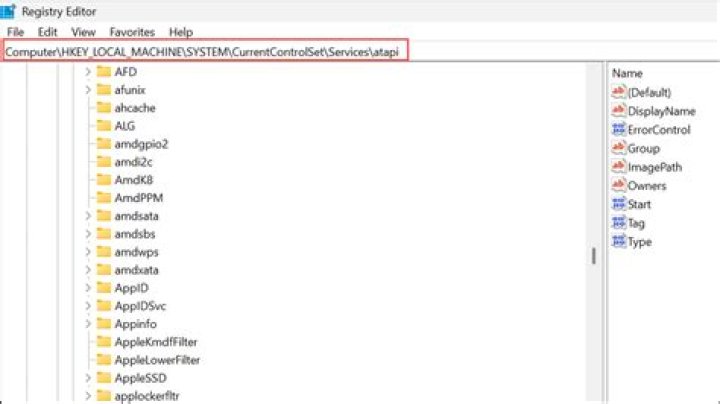 Modify registry values