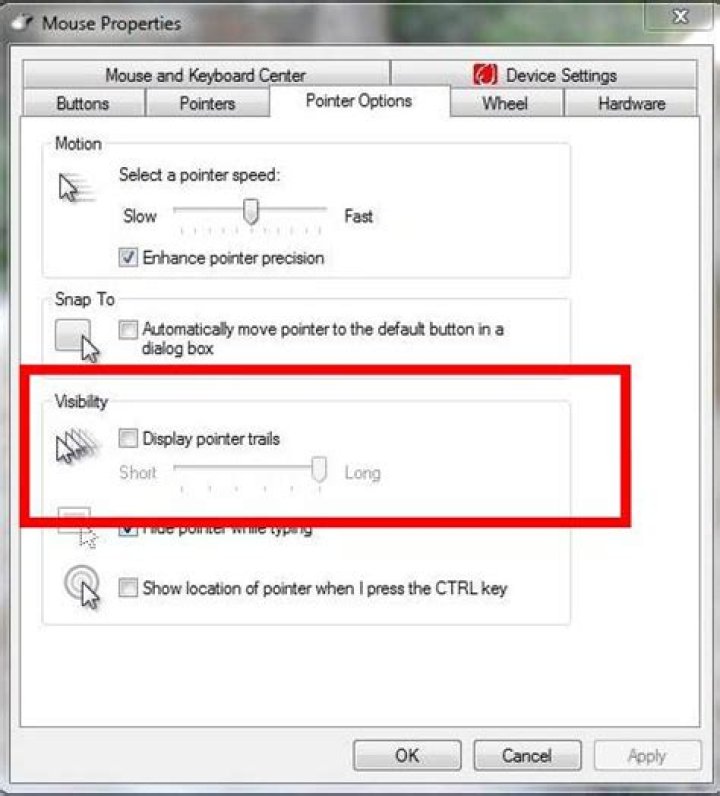 mouse pointer is invisible