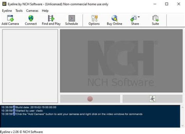 NCH Eyeline Video Surveillance Software