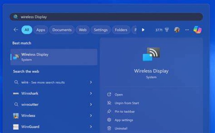network-properties windows 11 wireless display install failed
