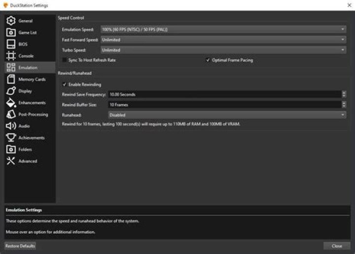 nox emulator settings