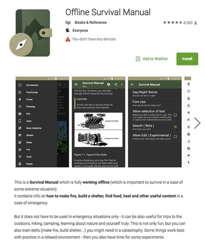 Offline Survival Manual - best nature apps