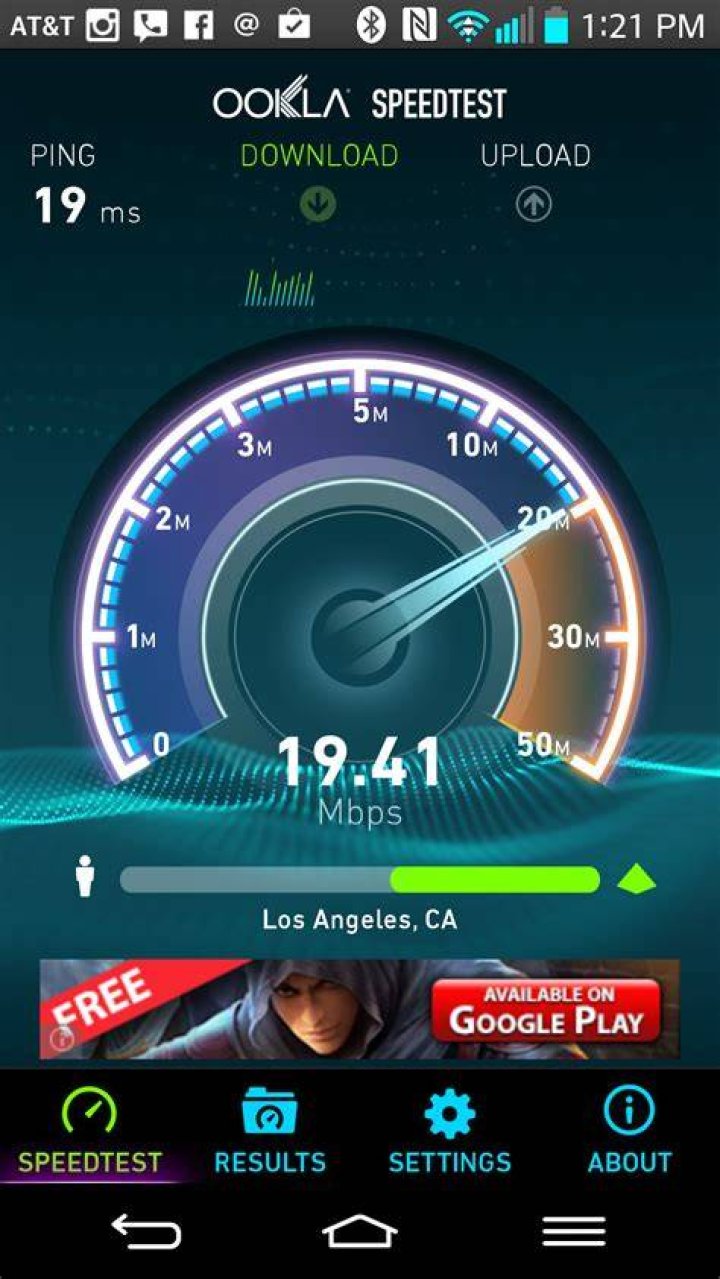 ookla speed test