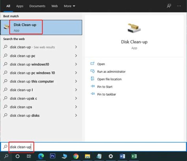 Open Disk Cleanup