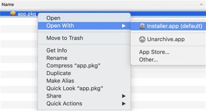 open pkg files
