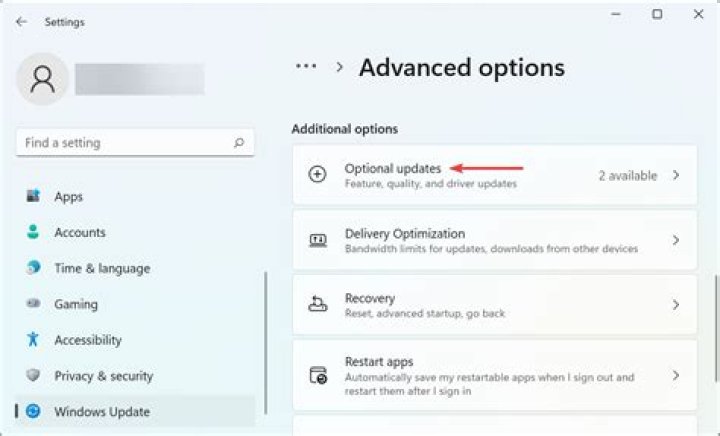 Optional updates to fix biometric devices not showing in device manager windows 11