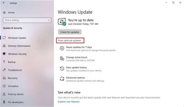 Optional Updates