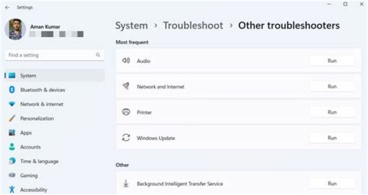 Other troubleshooters