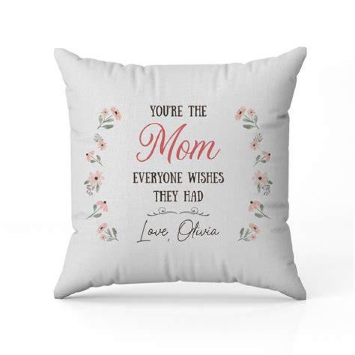 Personalized Mom Pillow Etsy